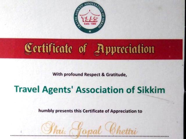 TAAS Certificate